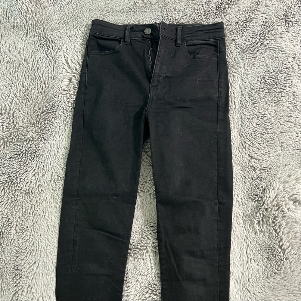 Black American Eagle Skinny Jeans